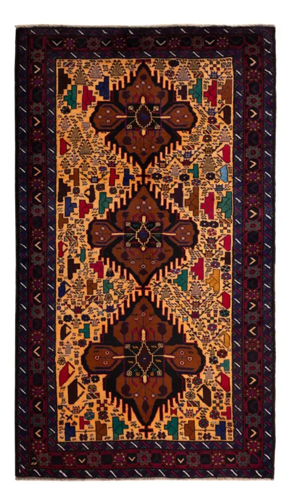 Tapete Baluch - 197 x 116 cm - bege