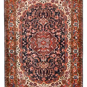Tapete Baluch - 210 x 149 cm - vermelho escuro