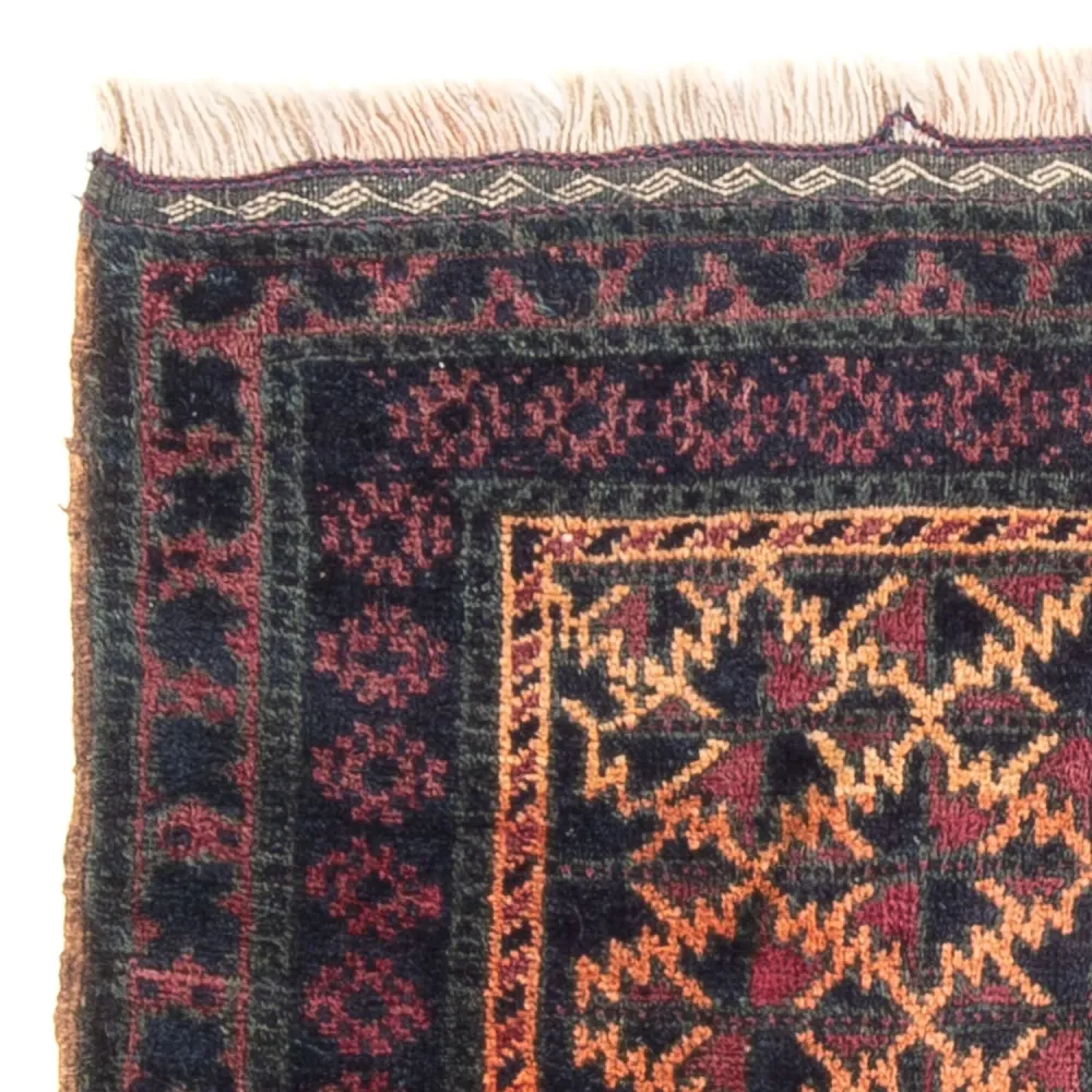 Tapete Baluch praç - 70 x 60 cm - multicolorido