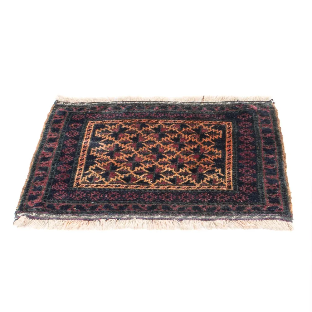 Tapete Baluch praç - 70 x 60 cm - multicolorido