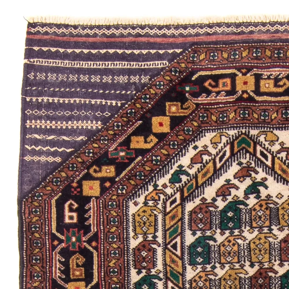 Tapete Baluch - Rug de Oração - 126 x 82 cm - multicolorido