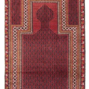 Tapete Baluch - Rug de Oração - 140 x 91 cm - azul escuro