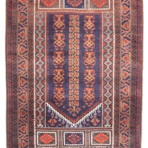 Tapete Baluch - Rug de Oração - 147 x 92 cm - azul