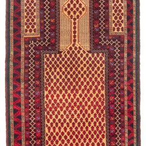 Tapete Baluch - Rug de Oração - 147 x 86 cm - bege