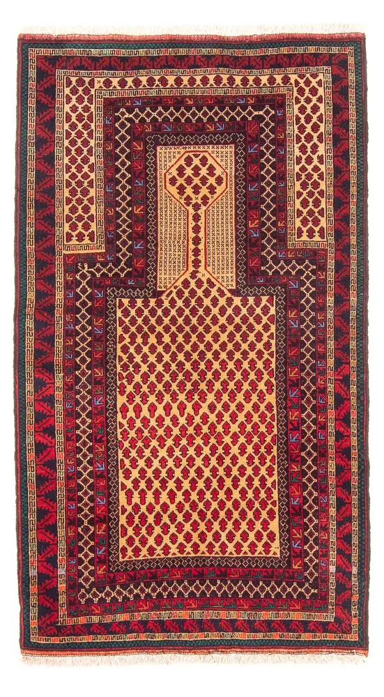 Tapete Baluch - Rug de Oração - 147 x 86 cm - bege