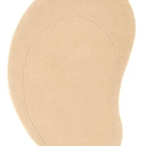 Tapete de lã - 92 x 58 cm - bege