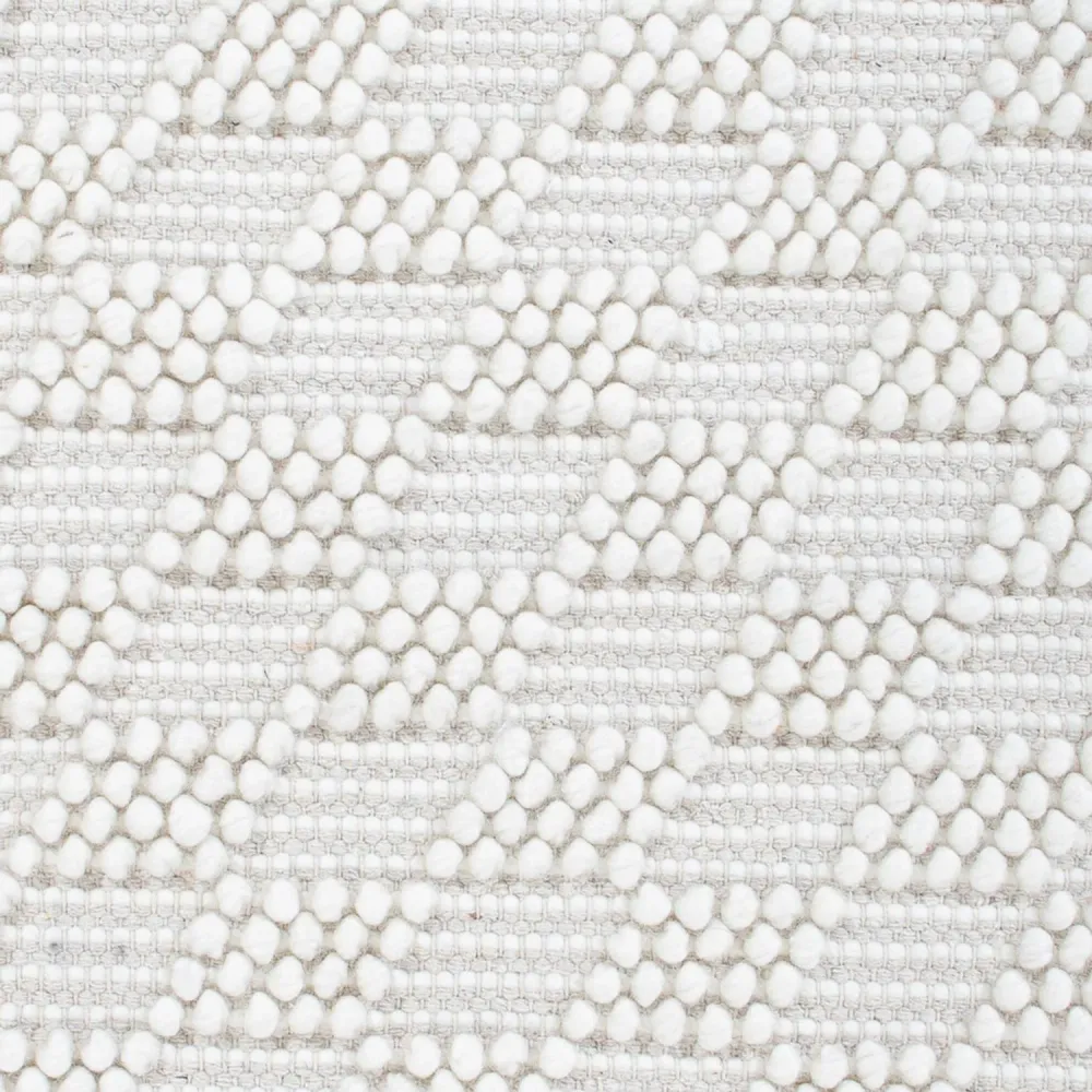 Tapete de lã - 94 x 60 cm - cinzento claro