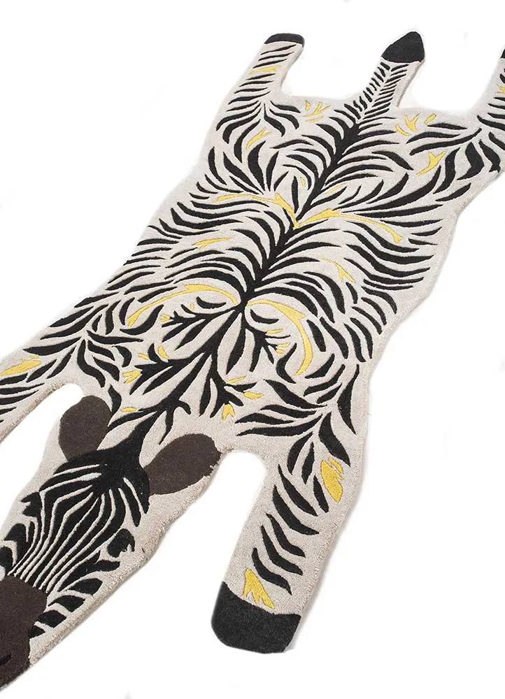 Tapete de crianç forma especial - 215 x 90 cm - preto e branco