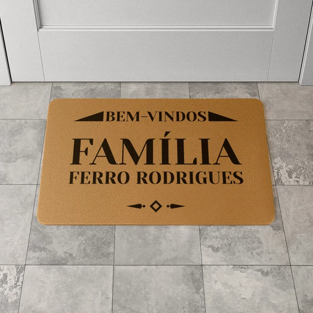 Tapete de entrada "Bem-vindos"