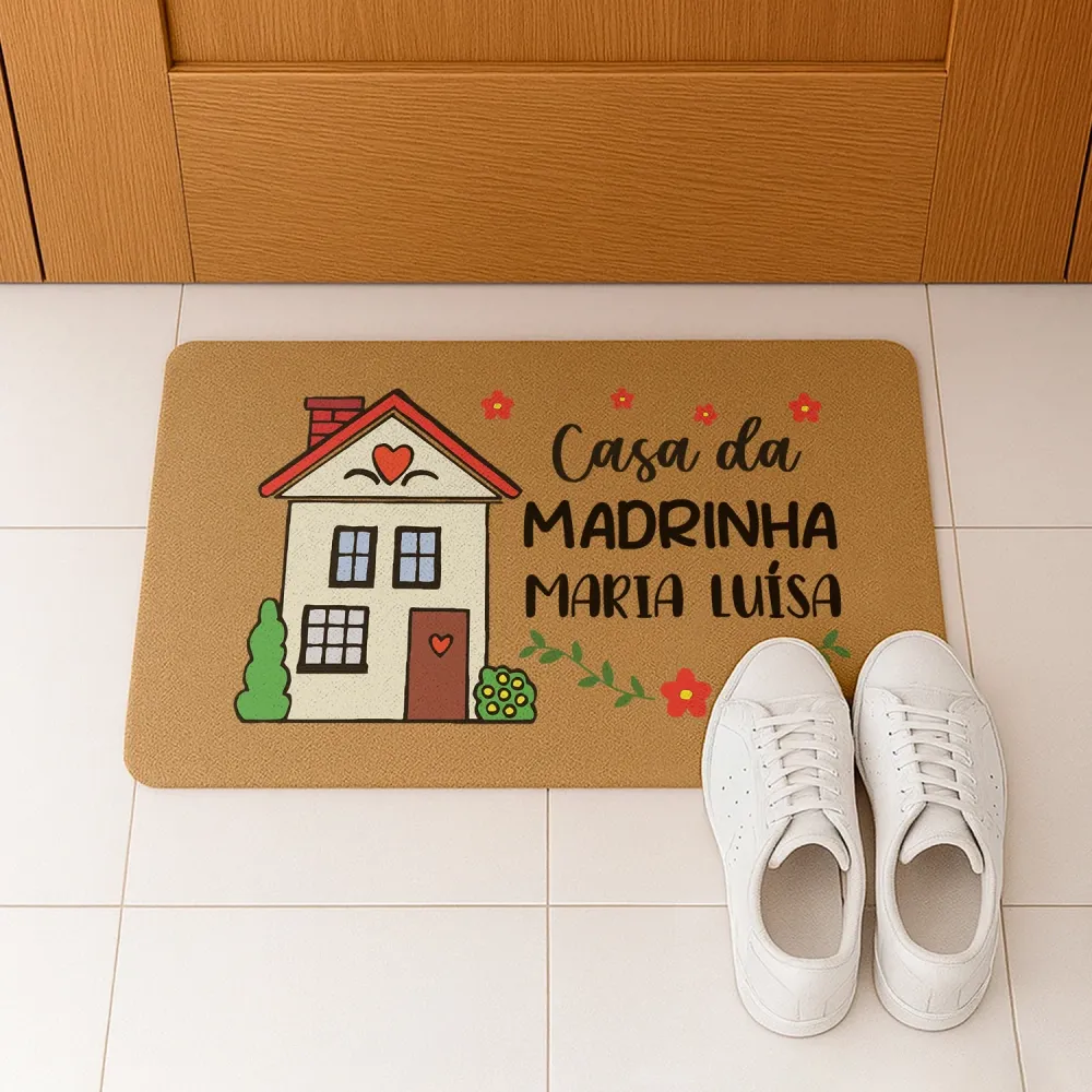 Tapete de entrada "Casinha"