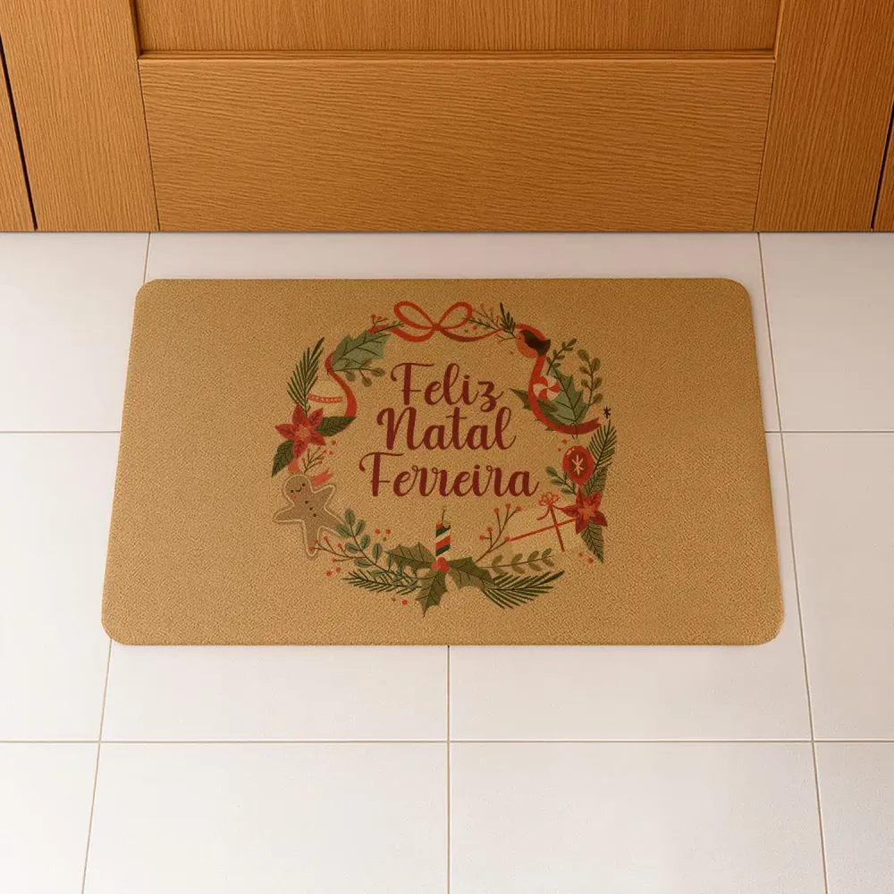Tapete de entrada "Feliz Natal"