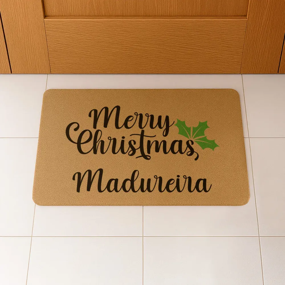 Tapete de entrada "Merry Christmas"