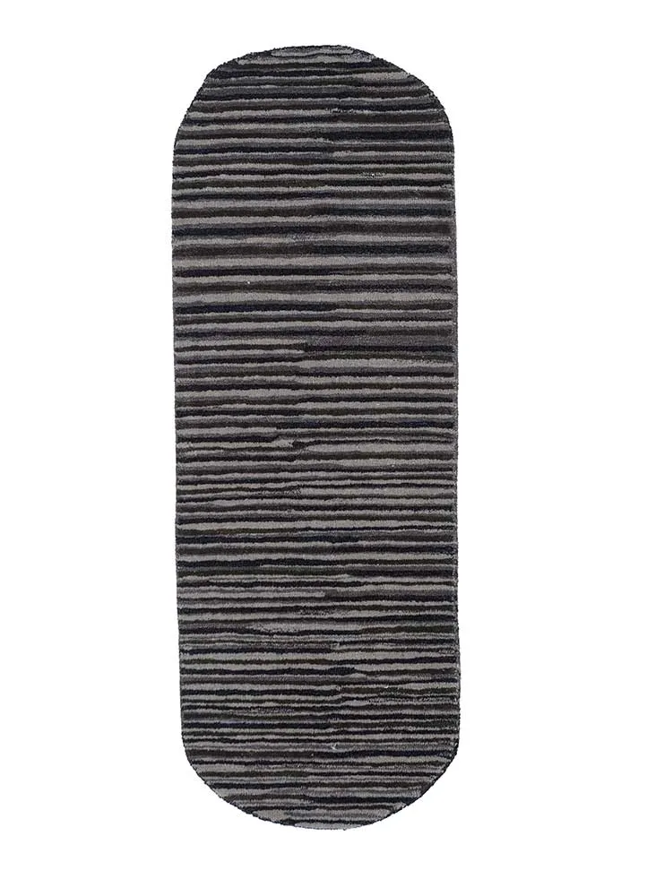 Tapete de lã forma especial - 152 x 55 cm - antracite