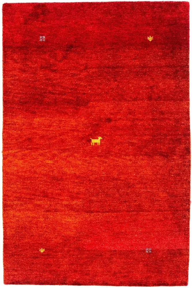 Tapete Gabbeh - Indus - 176 x 118 cm - vermelho