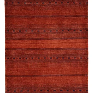 Tapete Gabbeh - Kashkuli Persa - 100 x 80 cm - vermelho escuro