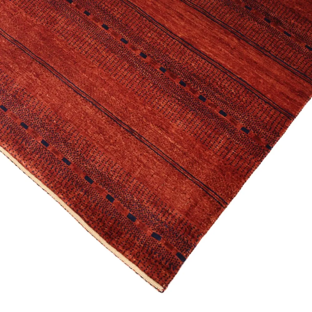 Tapete Gabbeh - Kashkuli Persa - 100 x 80 cm - vermelho escuro