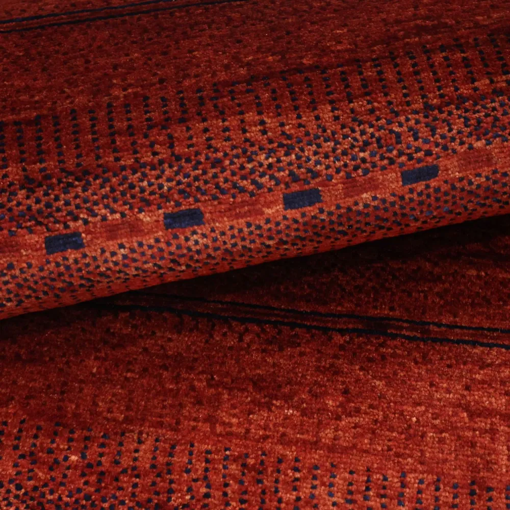 Tapete Gabbeh - Kashkuli Persa - 100 x 80 cm - vermelho escuro