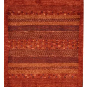 Tapete Gabbeh - Kashkuli Persa - 114 x 97 cm - multicolorido