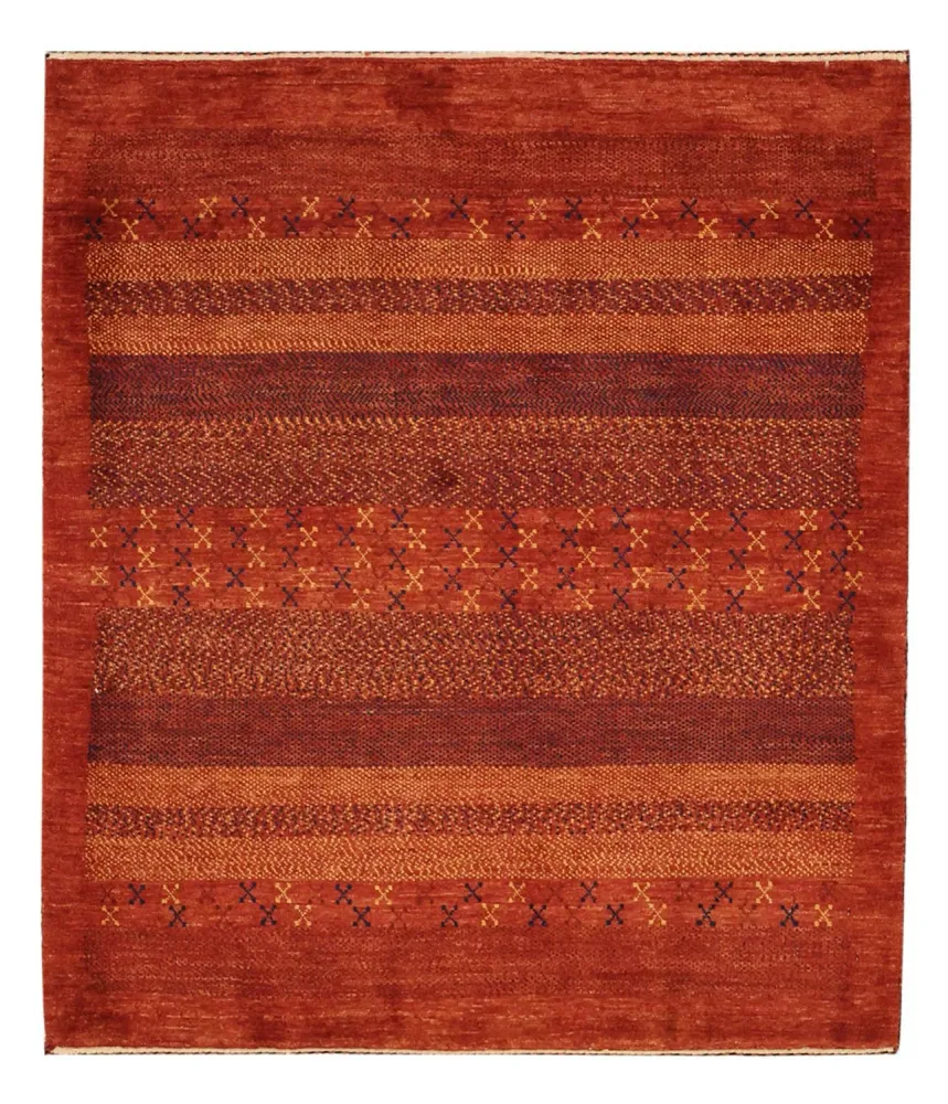 Tapete Gabbeh - Kashkuli Persa - 114 x 97 cm - multicolorido