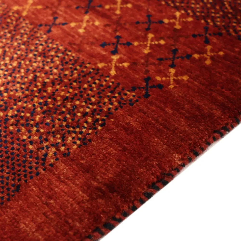 Tapete Gabbeh - Kashkuli Persa - 114 x 97 cm - multicolorido