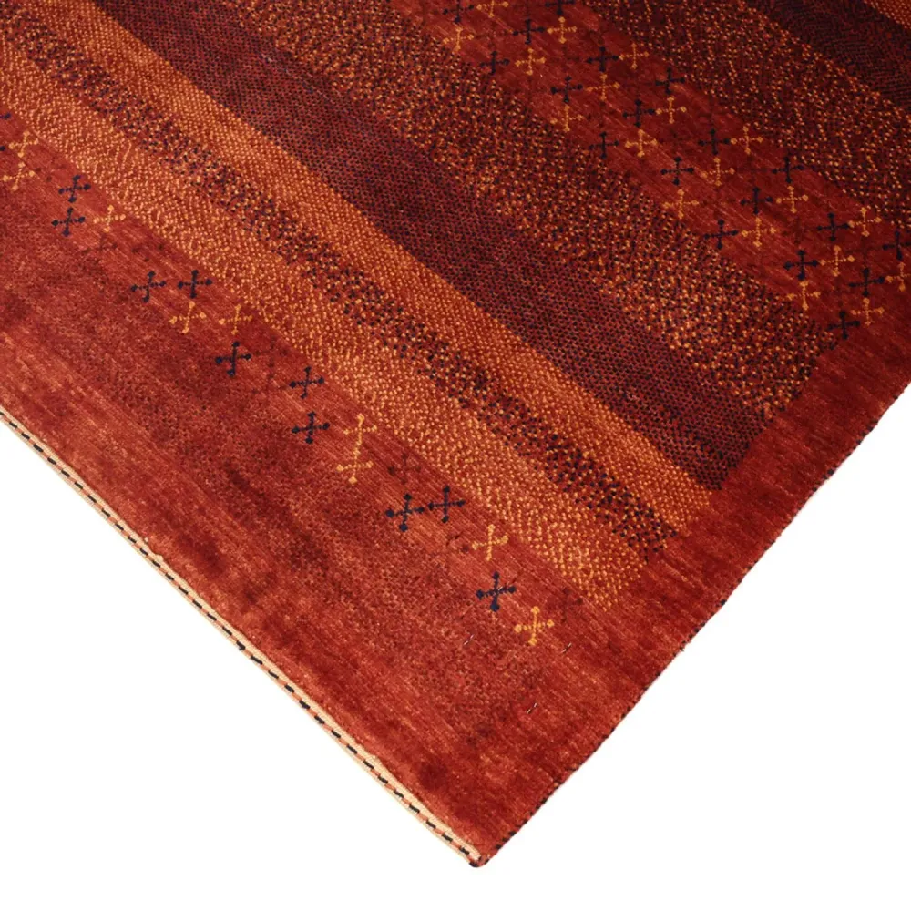 Tapete Gabbeh - Kashkuli Persa - 114 x 97 cm - multicolorido