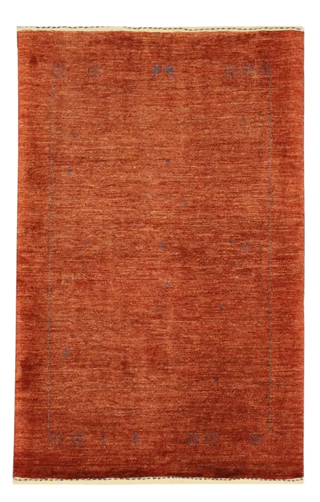 Tapete Gabbeh - Kashkuli Persa - 122 x 79 cm - vermelho escuro