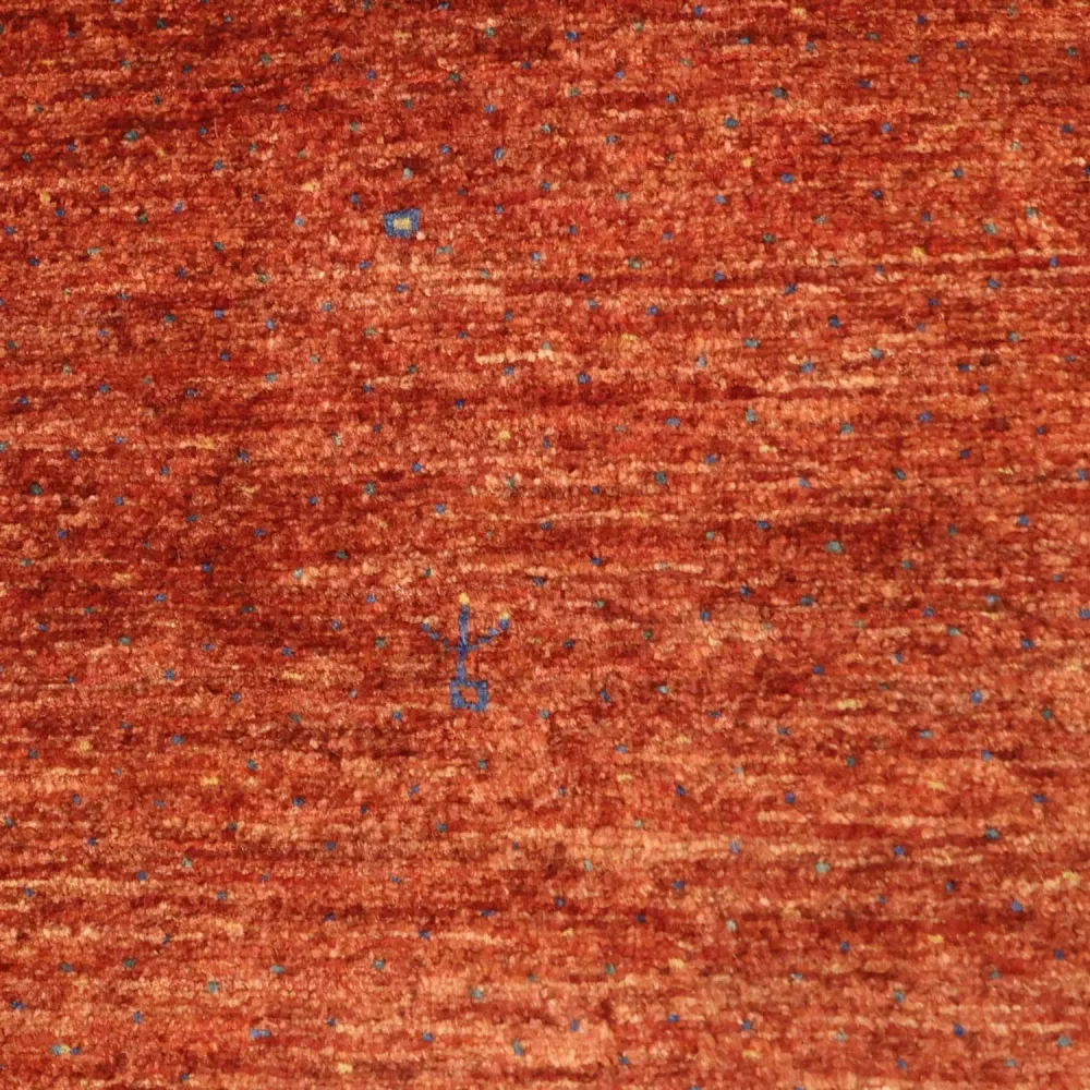 Tapete Gabbeh - Kashkuli Persa - 122 x 79 cm - vermelho escuro