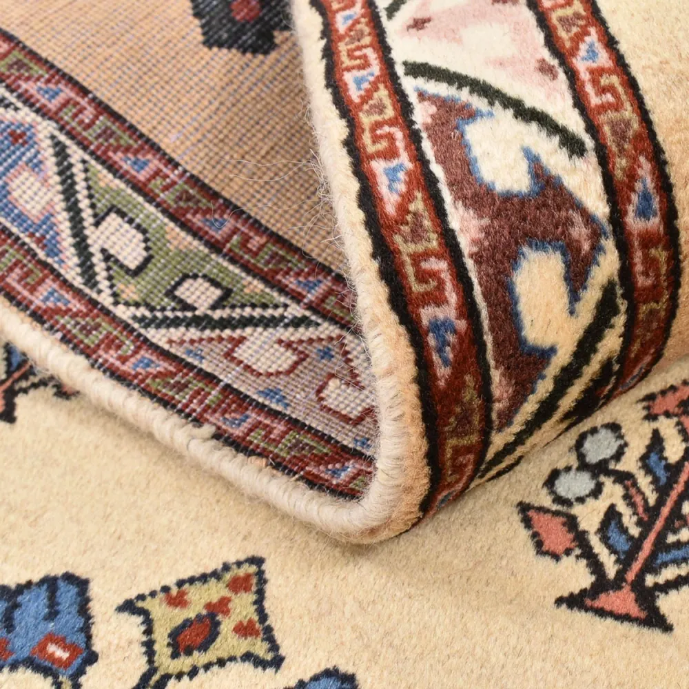 Tapete Gabbeh - Kashkuli Persa - 125 x 80 cm - bege claro