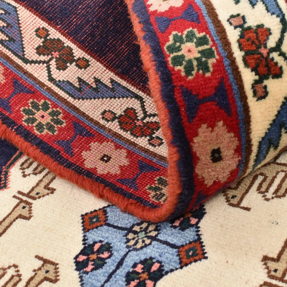 Tapete Gabbeh - Kashkuli Persa - 131 x 83 cm - multicolorido