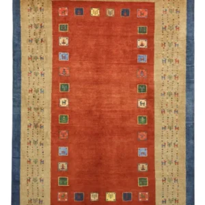 Tapete Gabbeh - Kashkuli Persa - 184 x 121 cm - vermelho
