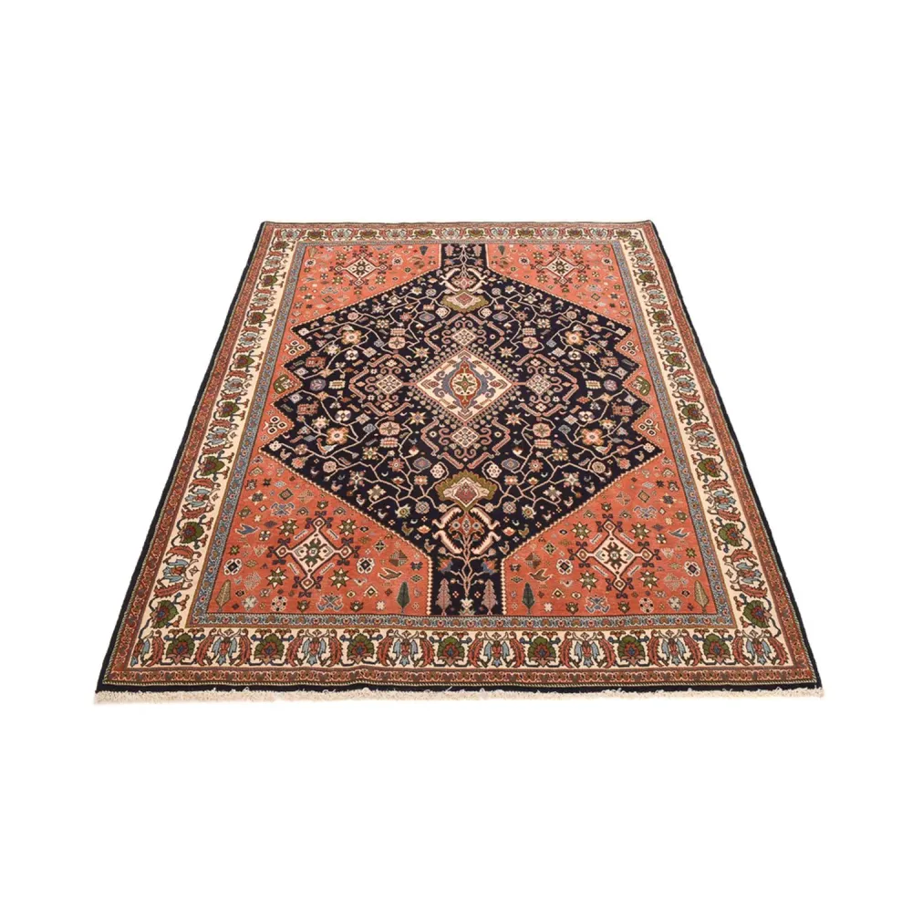 Tapete Gabbeh - Kashkuli Persa - 233 x 169 cm - azul escuro