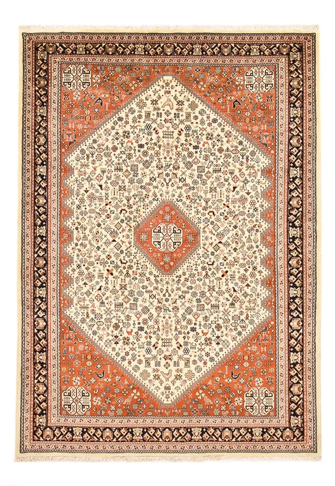 Tapete Gabbeh - Kashkuli Persa - 240 x 166 cm - areia