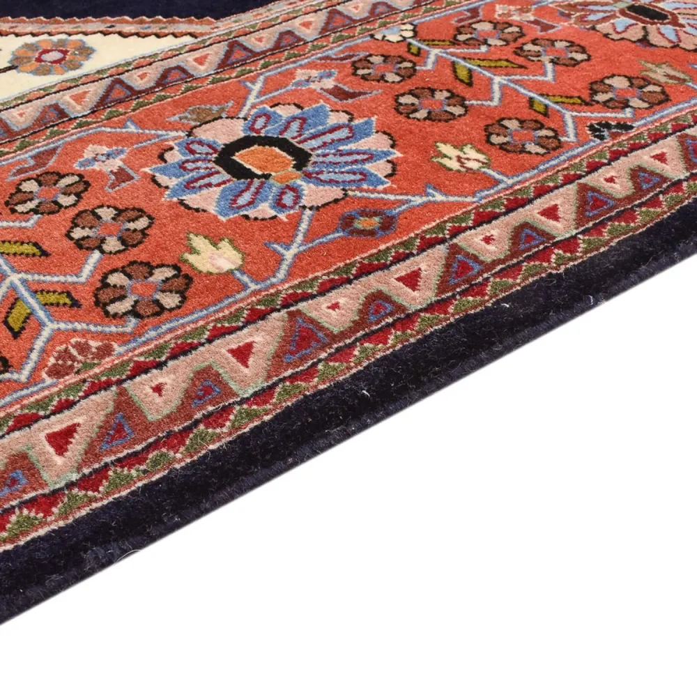 Tapete Gabbeh - Kashkuli Persa - 250 x 180 cm - azul escuro
