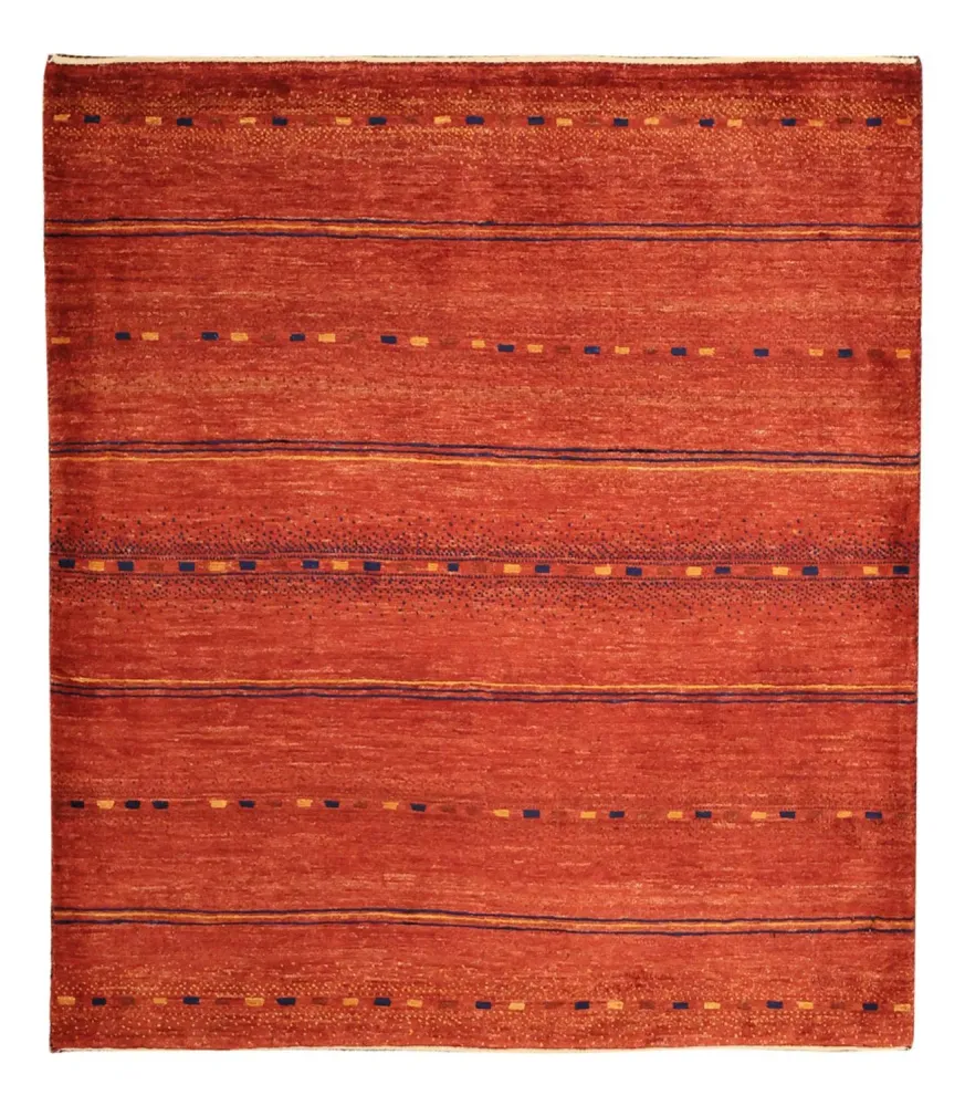 Tapete Gabbeh - Kashkuli Persa praç - 112 x 102 cm - multicolorido