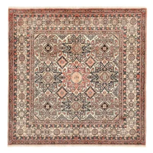 Tapete Gabbeh - Kashkuli Persa praç - 195 x 195 cm - bege escuro