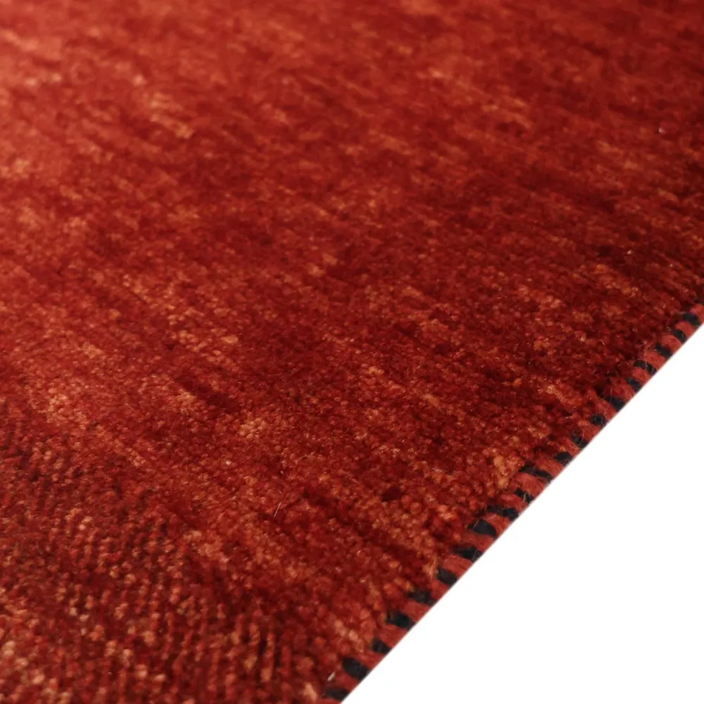 Tapete Gabbeh - Kashkuli Persa - 97 x 74 cm - vermelho escuro