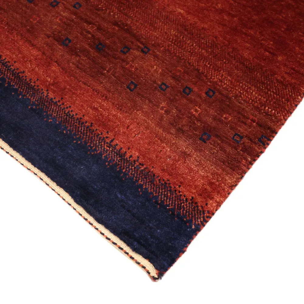 Tapete Gabbeh - Kashkuli Persa - 97 x 74 cm - vermelho escuro