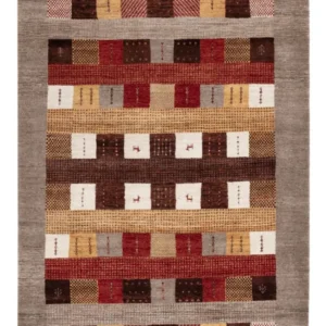 Tapete Gabbeh - Loribaft Indus - 204 x 143 cm - multicolorido