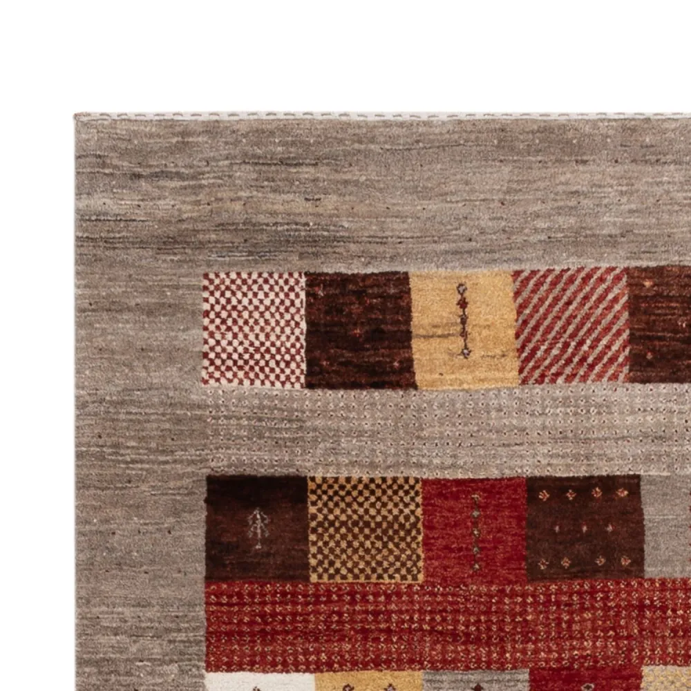 Tapete Gabbeh - Loribaft Indus - 204 x 143 cm - multicolorido