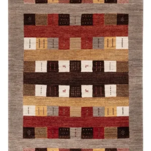 Tapete Gabbeh - Loribaft Indus - 216 x 147 cm - multicolorido
