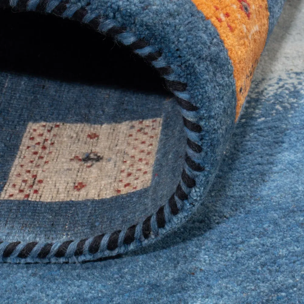 Tapete Gabbeh - Loribaft Indus - 240 x 169 cm - azul