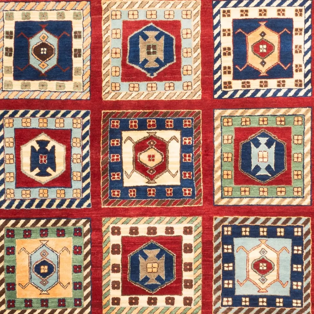 Tapete Gabbeh - Loribaft Indus - 241 x 168 cm - multicolorido