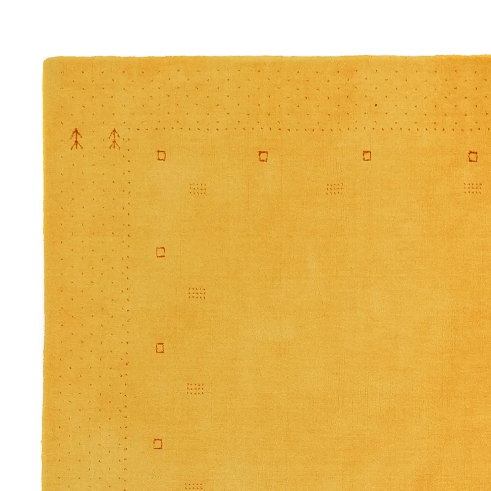 Tapete Gabbeh - Loribaft Indus - 244 x 180 cm - amarelo