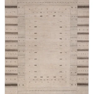 Tapete Gabbeh - Loribaft Indus - 245 x 174 cm - bege claro