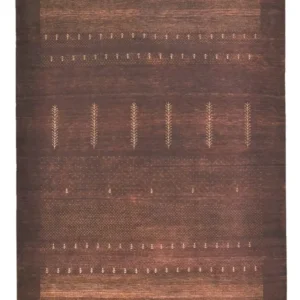 Tapete Gabbeh - Loribaft Indus - 247 x 173 cm - vermelho escuro