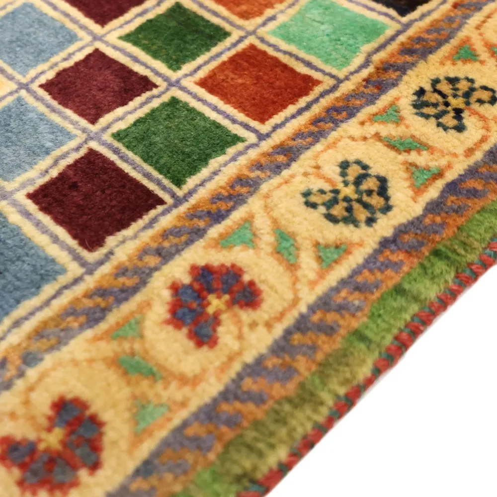 Tapete Gabbeh - Loribaft Persa - 117 x 79 cm - multicolorido