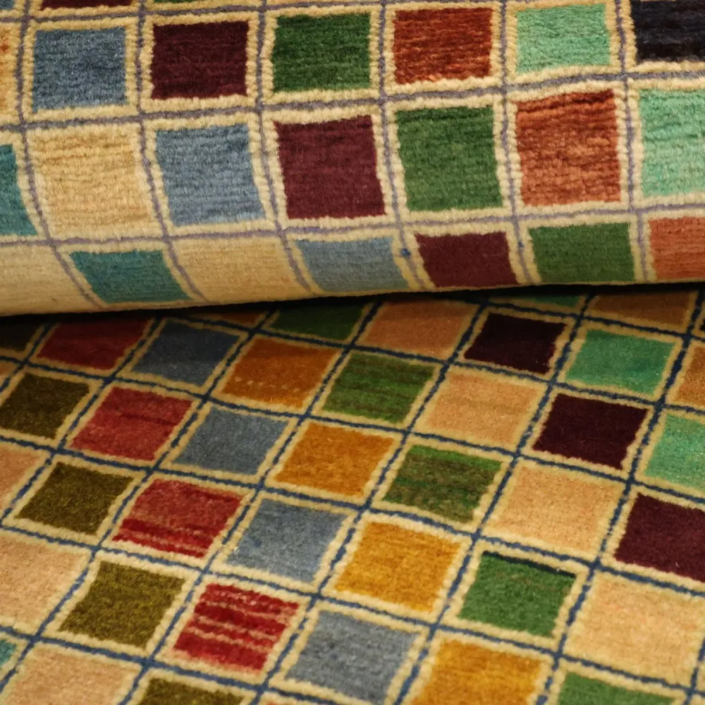 Tapete Gabbeh - Loribaft Persa - 117 x 79 cm - multicolorido