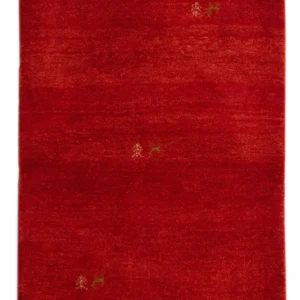 Tapete Gabbeh - Loribaft Persa - 125 x 82 cm - vermelho