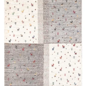Tapete Gabbeh - Loribaft Persa - 128 x 86 cm - multicolorido
