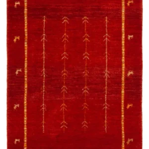 Tapete Gabbeh - Loribaft Persa - 133 x 84 cm - vermelho
